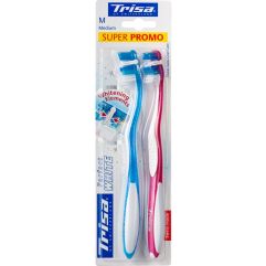 TRISA Perfect White brosse à dents medium duo