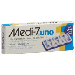 Medi-7 Medikamentendosierer uno 7 Tage blau