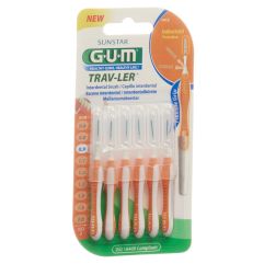 GUM Trav-Ler 0.9mm ISO 2 cylindric orange 6 Stk