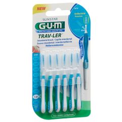 GUM Trav-Ler 1.6mm ISO5 con bleu 6 pce