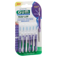 GUM Trav-Ler 1.2mm ISO3 cyl violet 6 pce