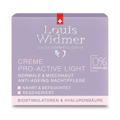 Louis Widmer Soin Crème Pro Act Light Non Parfumé 50 ml