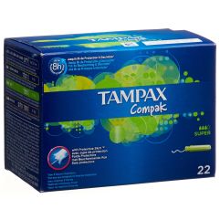 Tampax Tampons Compak Super 22 Stk