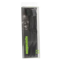 MEGASMILE black white brosse à dents 2 pce