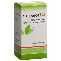 CALPEROS D3 cpr sucer menthe bte 60 pce