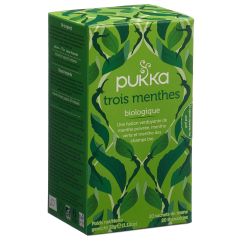 Pukka Trois Menthes Thé bio Btl 20 Stk