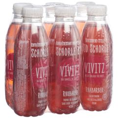 VIVITZ Bio Schorle rhubarbe 6 x 0.5 lt