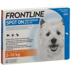 FRONTLINE spot on chien S liste D 3 x 0.67 ml