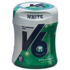 V6 White Kaugummi Spearmint Ds 60 Stk