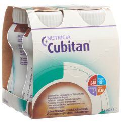 Cubitan Trinknahrung Schokolade 4 x 200 ml