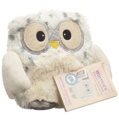 WARMIES POP peluche réchauffante hibou blanc