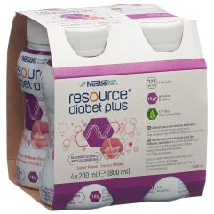 RESOURCE Diabet Plus fraise 4 fl 200 ml