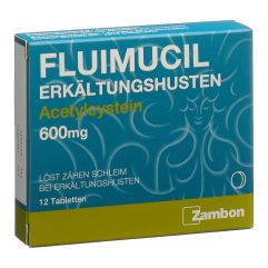 Fluimucil Erkältungshusten Tabl 600 mg 12 Stk