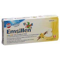 EMSILLEN comprimés gorge enfants vanille 20 pce