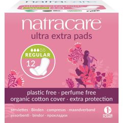 Natracare Damenbinden mit Flügel ultra extra normal 12 Stk