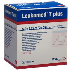 Leukomed T plus transparenter Wundverband 7.2x5cm mit Wundauflage 50 Stk