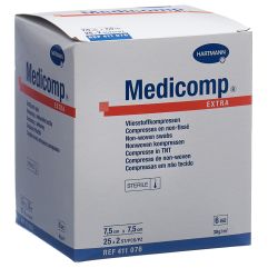 MEDICOMP Extra 6 plis S30 7.5x7.5cm st 25 x 2 pce