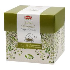 Morga Salbei-Lavendel Kräutertee Pyramidenbeutel Bio 15 Stk