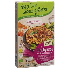 ma vie sans Gluten Bratlinge Reis-Rote Linsen 2 x 100 g