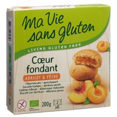 MA VIE S GLUT Cœurs fondants abricot/pêche 200 g