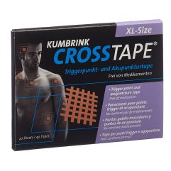 Crosstape Schmerz- Akupunkturtape XL 40 Stk