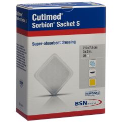 Cutimed Sorbion Sachet S 7.5x7.5cm 25 Stk