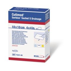 CUTIMED Sorbion Sachet S Drainage 10x10cm 10 pce