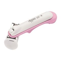 NIPPES Coupe-ongles sécurité bébés nickelé rose