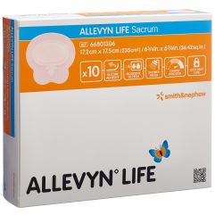 ALLEVYN LIFE SACRUM pans plaie 17.2x17.5cm 10 pce