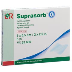 Suprasorb G Gel-Kompresse 5x6.5cm 5 Stk