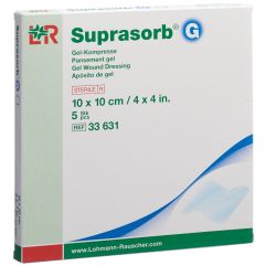 Suprasorb G Gel-Kompresse 10x10cm 5 Stk