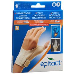 Epitact starre Daumenbandage NACHT S 13-15cm links