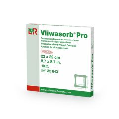 Vliwasorb Pro Superabsorbierender Wundverband 22x22cm 10 Stk