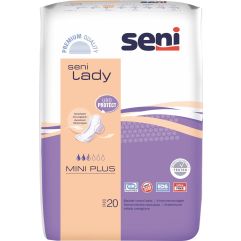 ni Lady Mini Plus Einlagen atmungsaktiv anatomisch 10x25.5cm 2.5 Tropfen 20 Stk