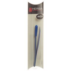 HERBA pincette biseautée inox bleue