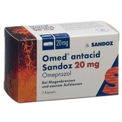 OMED antacid Sandoz caps 20 mg 7 pce
