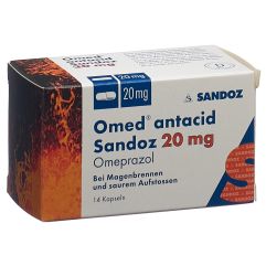 OMED antacid Sandoz caps 20 mg 14 pce