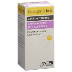CALCIMAGON D3 Forte cpr croquer citron bte 90 pce
