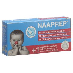 NAAPREP filtres mouche-bébé 10 pce + 1 embout