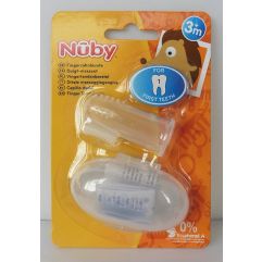 NUBY brosse à dents doigt av boîte de rangement