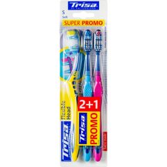 TRISA Flexible Head brosse dents trio soft 3 pce