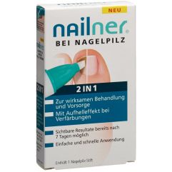 NAILNER stylet contre mycose ongles 2-in-1