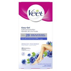 Veet Kaltwachsstreifen für Bikinizone & Achseln sensitive 8 x 2 Stk