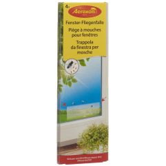 AEROXON Piège mouches fenêtres transparent 4 pce