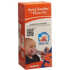 AEROCHAMBER PLUS Flow-Vu av masque (0-18m) orange