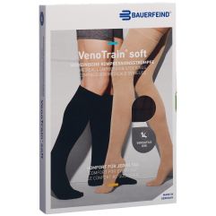 VENOTRAIN SOFT A-D KKL2 XL plus/long geschlossene Fussspitze schwarz 1 Paar