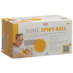 SISSEL Spiky-Ball 8cm jaune 2 pce