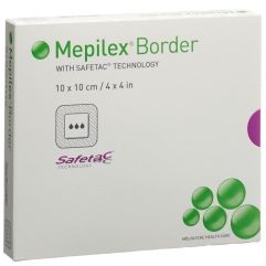 Mepilex (PI-APS) Border Schaumverband 10x10cm Silikon 5 Stk