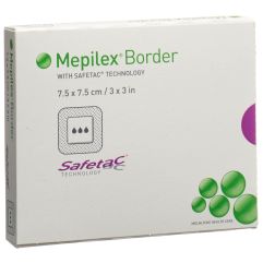 Mepilex (PI-APS) Border Schaumverband 7.5x7.5cm Silikon 5 Stk