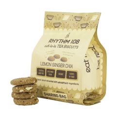 RHYTHM108 Lemon Ginger Chia Biscuit sach 160 g